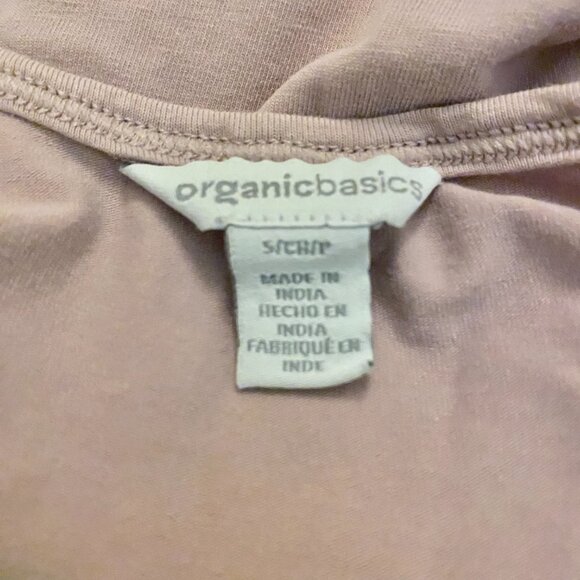 Organic Basics Core Singlet Women's S Pink Sleeveless Tank Cropped Camisole - Picture 6 of 8